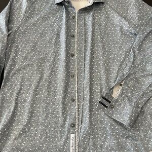 Robert Graham Gray Floral Shirt